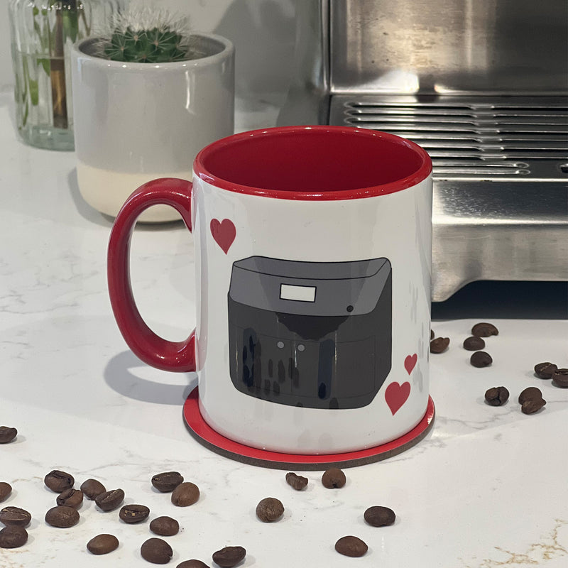 I love My Air fryer Ceramic Mug with FREE Matching Coaster