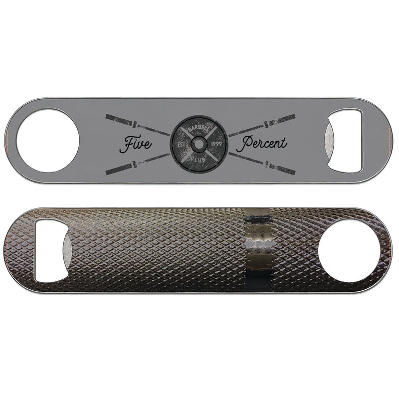 Barbell Club Crest Gift Bottle Opener