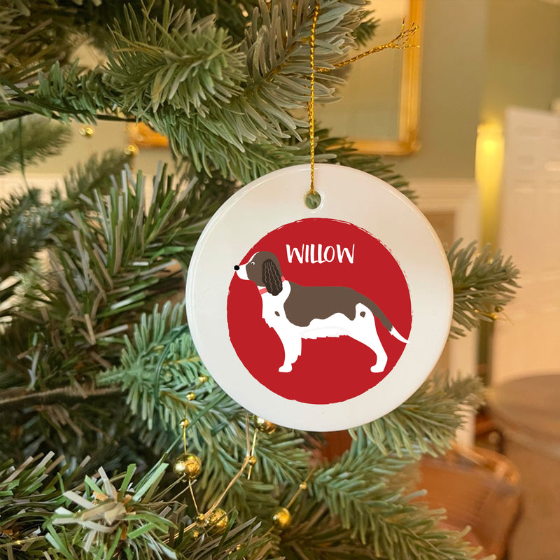 Personalised Brown Springer Spaniel  Christmas Bauble