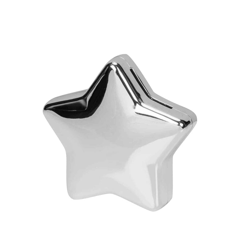 BAMBINO SILVER PLATED STAR SHAPE MONEY BOX