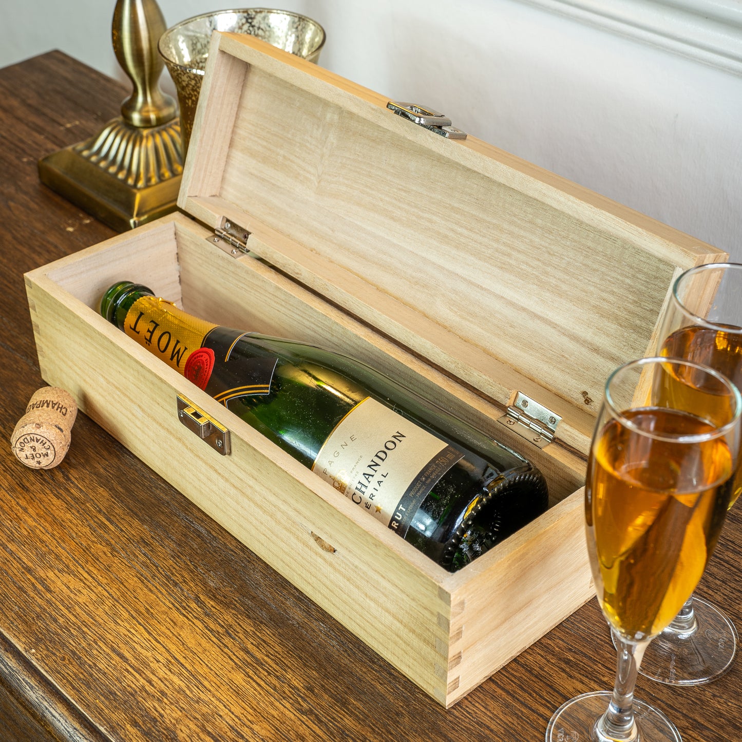 Personalised Wooden Wine Bottle Box