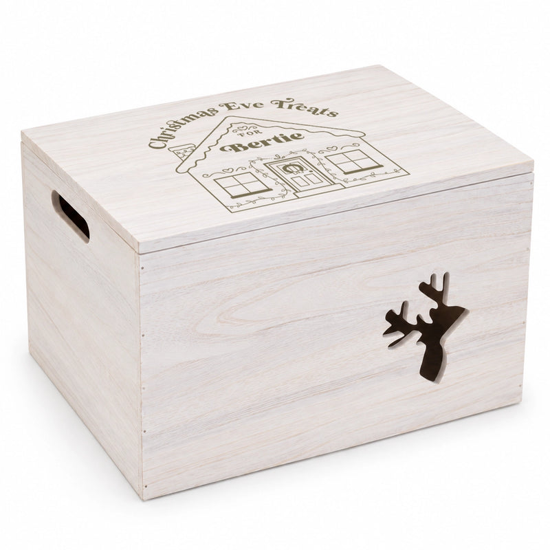 Personalised Wooden Christmas Eve Box – Engraved Name & Design