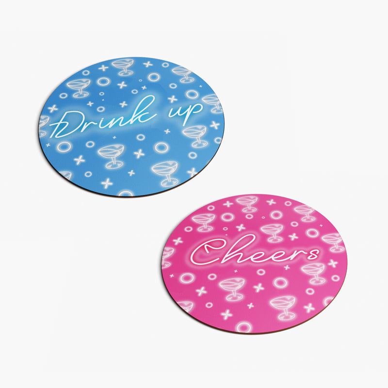 Cocktail Bar Personalised Bar Mat & Coasters