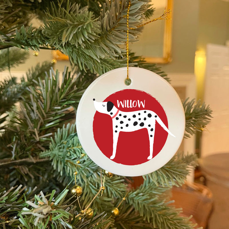 Personalised Dalmatian Christmas Bauble