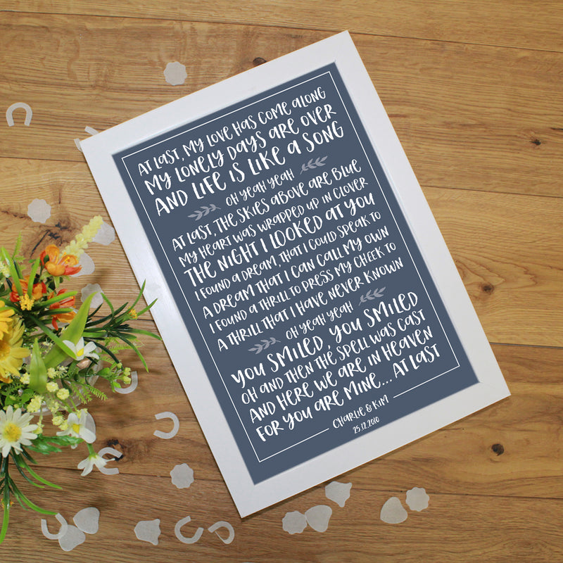 Personalised Poem Print – Custom Poem or Message Wall Art