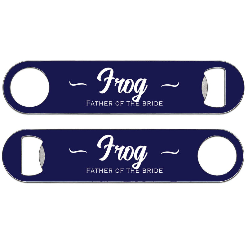 Father Of The Bride And Groomsman Gifts - Personalised Bar Blade Bottle Opener - Best Man Gift