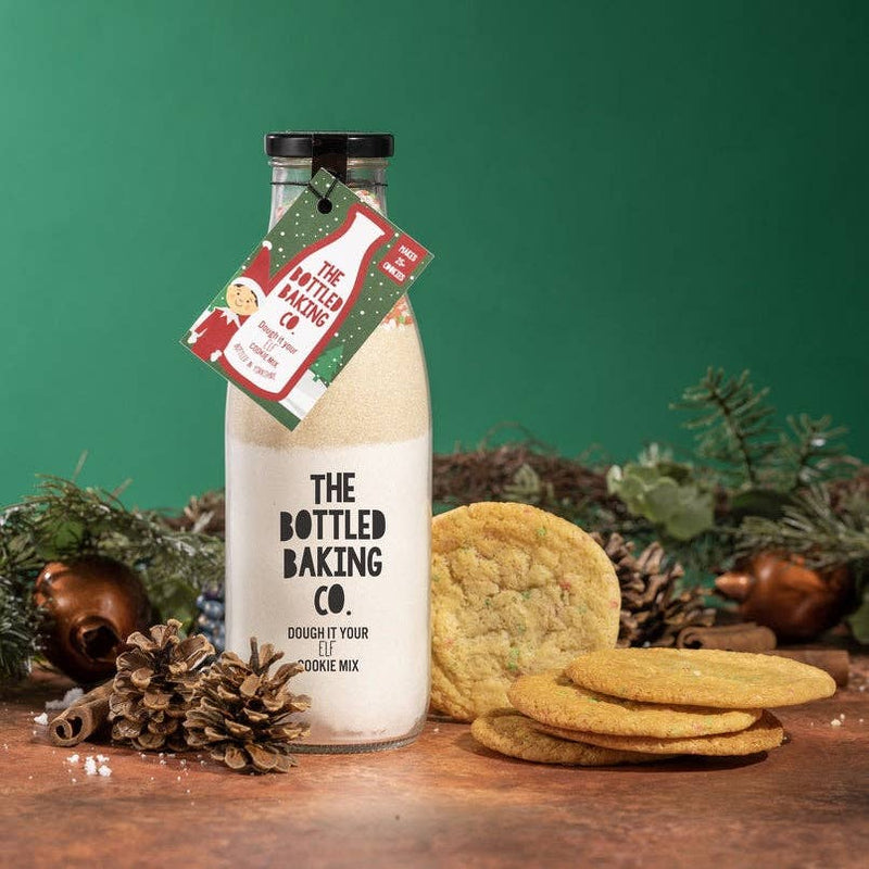 Dough It Your Elf™ Christmas Cookie Mix in a Bottle + FREE Personalised Apron