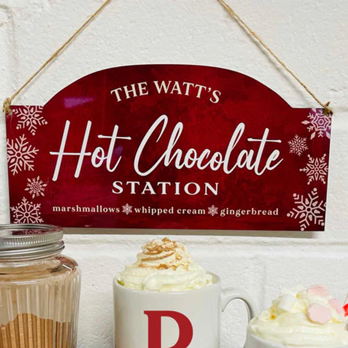 Add Hot Chocolate Station Sign