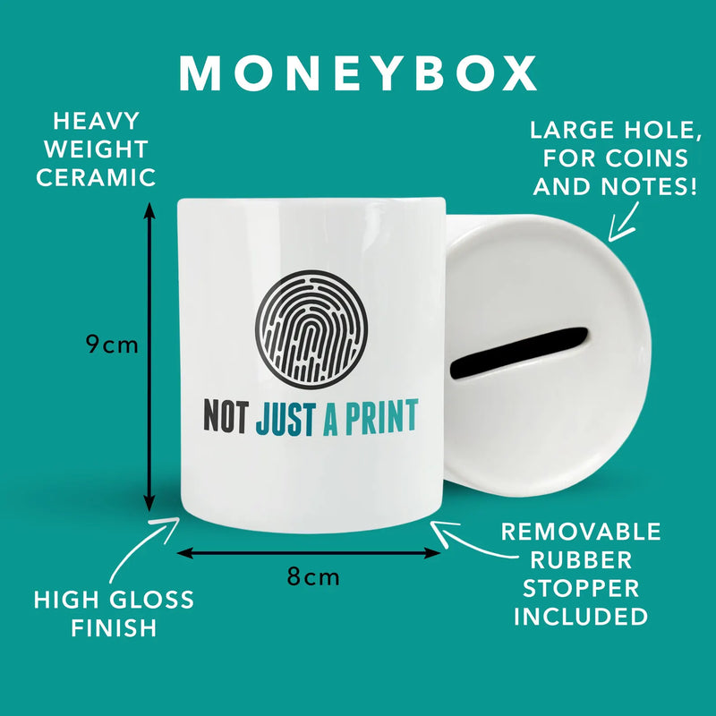 NYC Travel Fund Money Box: Ceramic New York Skyline Savings Jar