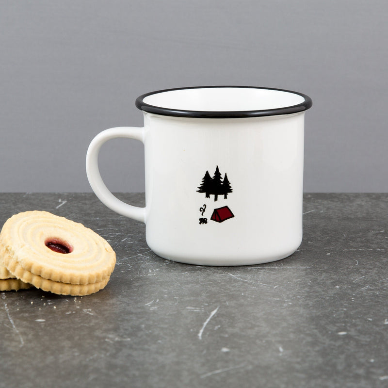 Personalised Pair Of Camping Mugs - Travel And Finding Love Themed - Ideal Gift For Wanderlust Couple