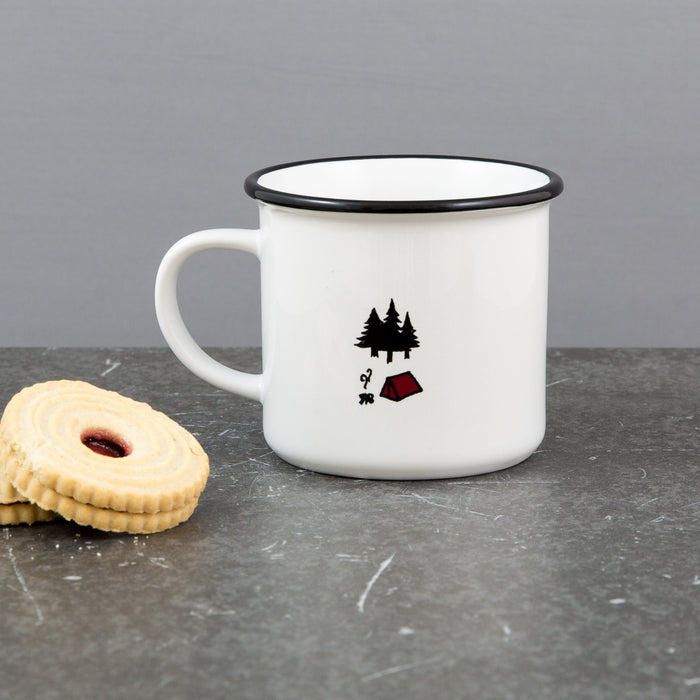 Personalised Pair Of Camping Mugs - Travel And Finding Love Themed - Ideal Gift For Wanderlust Couple