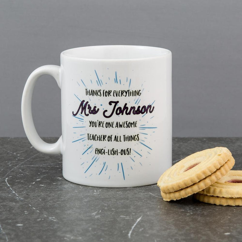 Personalised World's Best English Teacher Gift