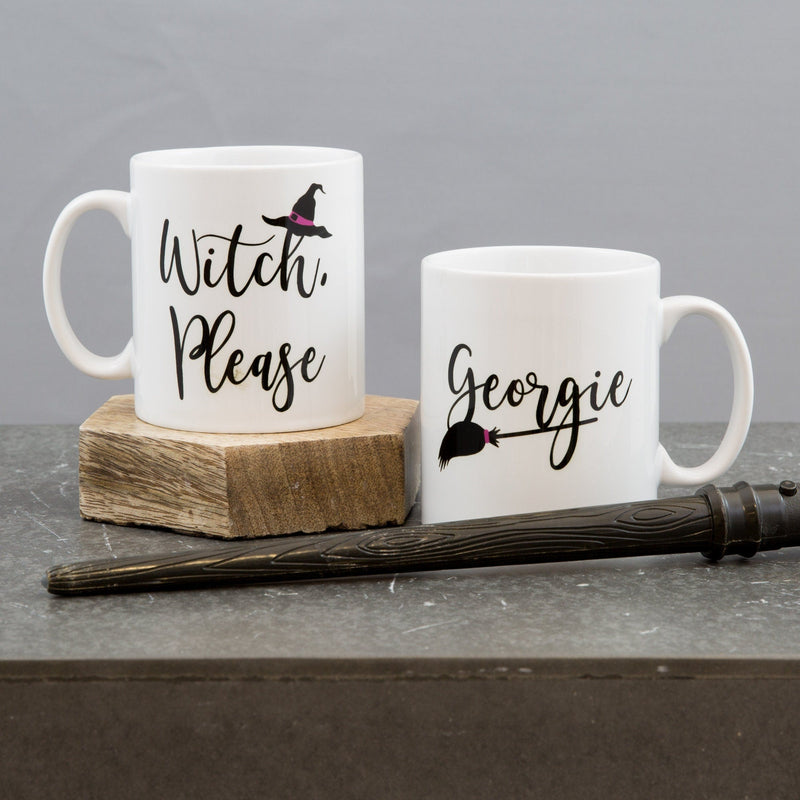 Sarcasm Mug Funny Halloween Gift - Witch, Please Personalised Print