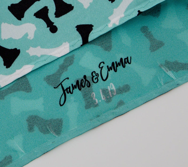 Chess Themed Silk Feel Pocket Square set of 4