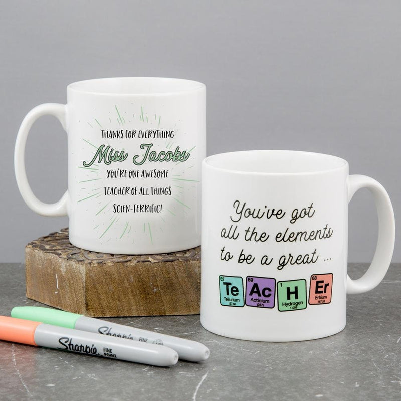 Personalised World's Best Science Teacher Mug & Coaster Gift Set