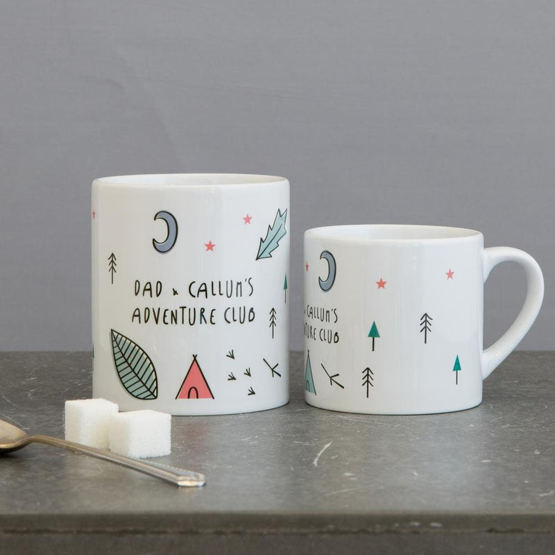 Daddy & Daughter, Mummy & Son Adventurer Family Matching Mug Set
