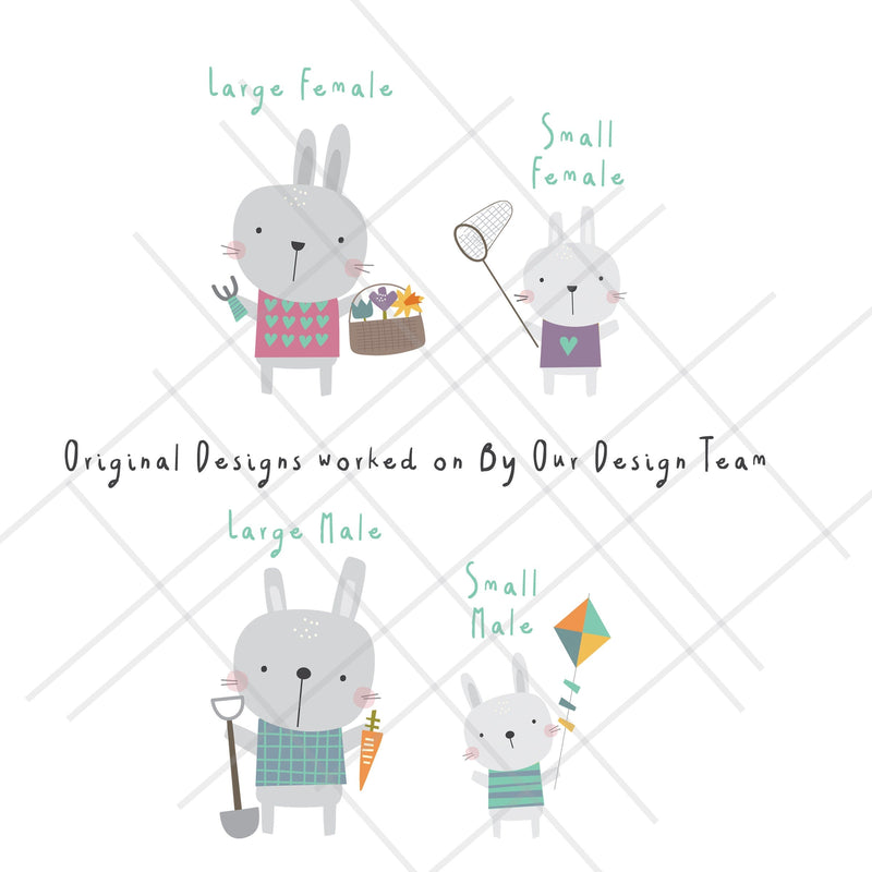 Easter Gift Bags Personalised with Easter Bunny