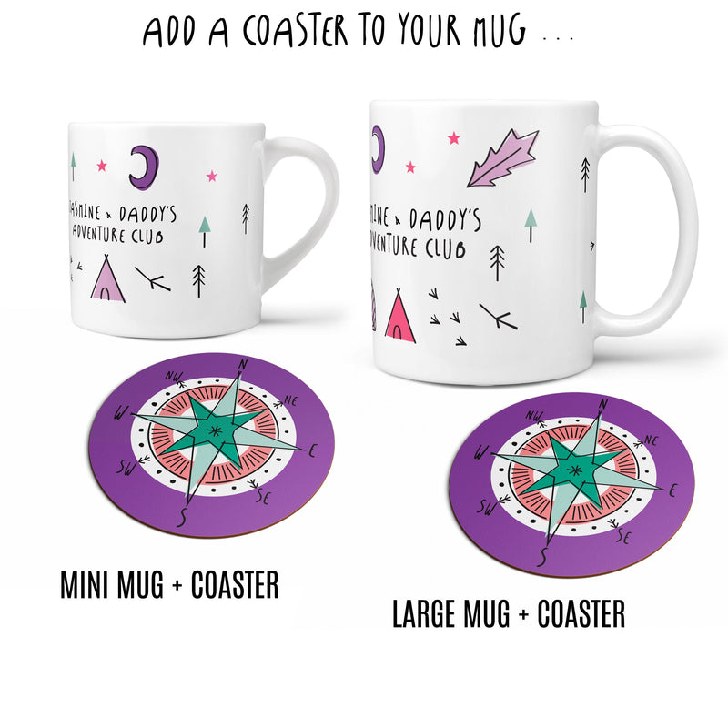 Daddy & Daughter, Mummy & Son Adventurer Family Matching Mug Set
