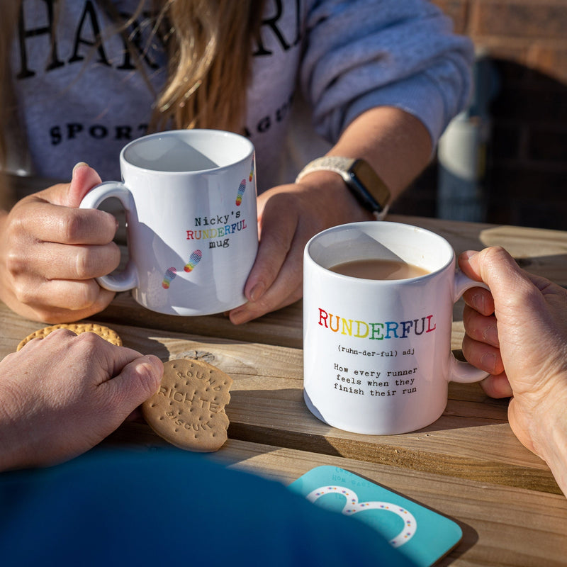 Personalised Running Gift - Runderful Definition Mug & Coaster