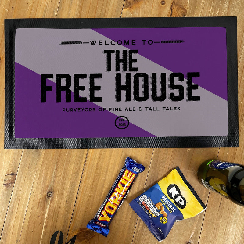 Personalised Craft Ale Bar Mat – Custom Home Pub Beer Mat