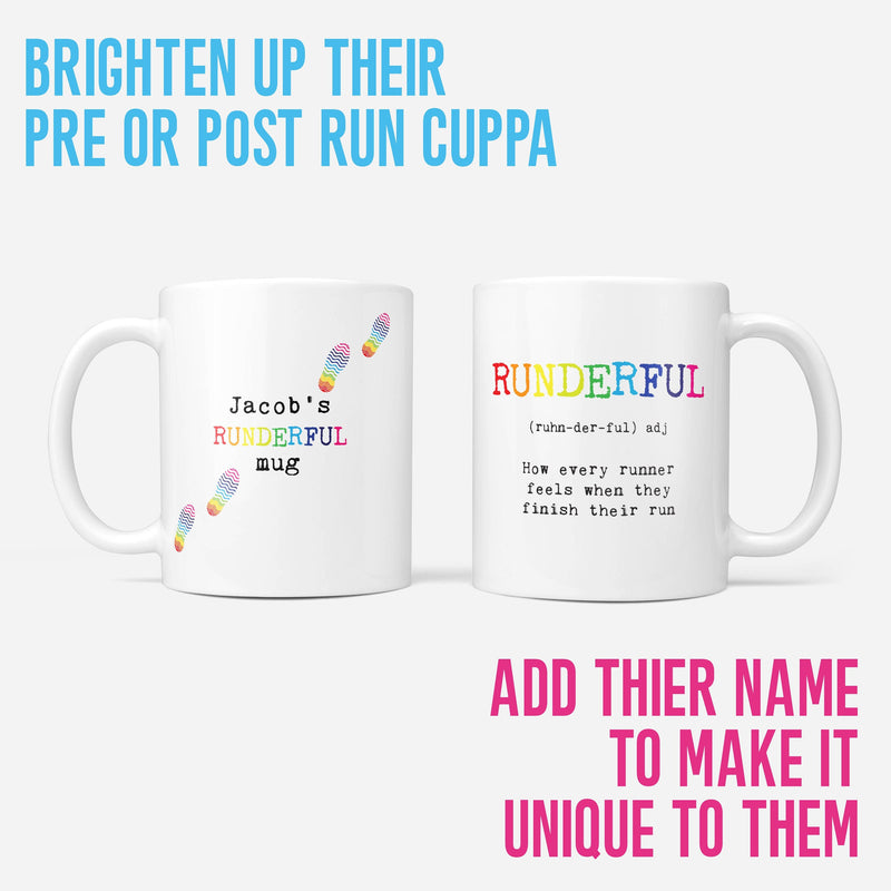 Personalised Running Gift - Runderful Definition Mug & Coaster