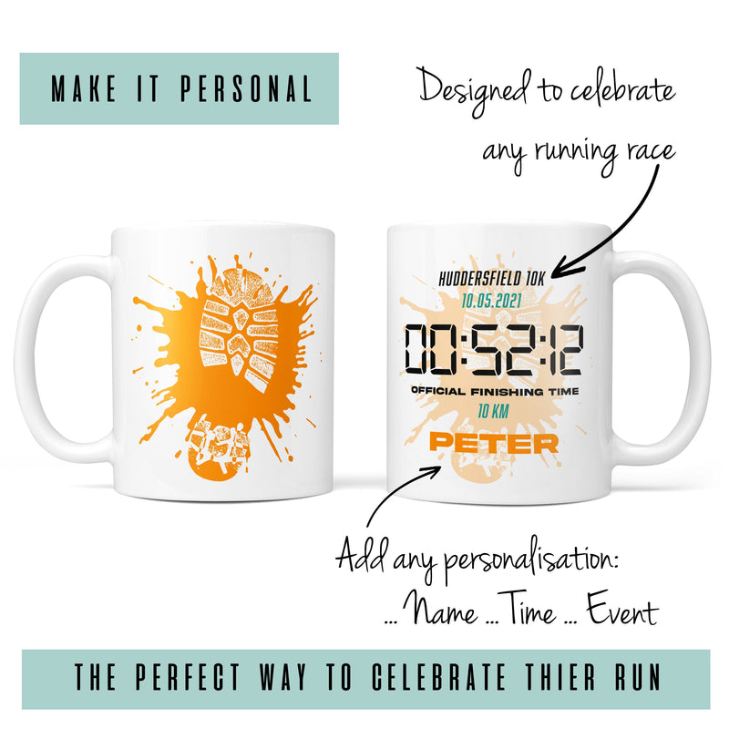 Gift For Race Finisher - Any Running, Cycling, Triathlon, Ironman Event - Personalised With Finish Time
