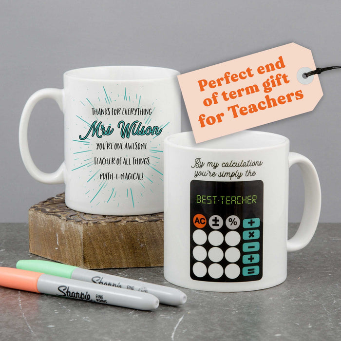 Personalised World's Best Maths Teacher Gift