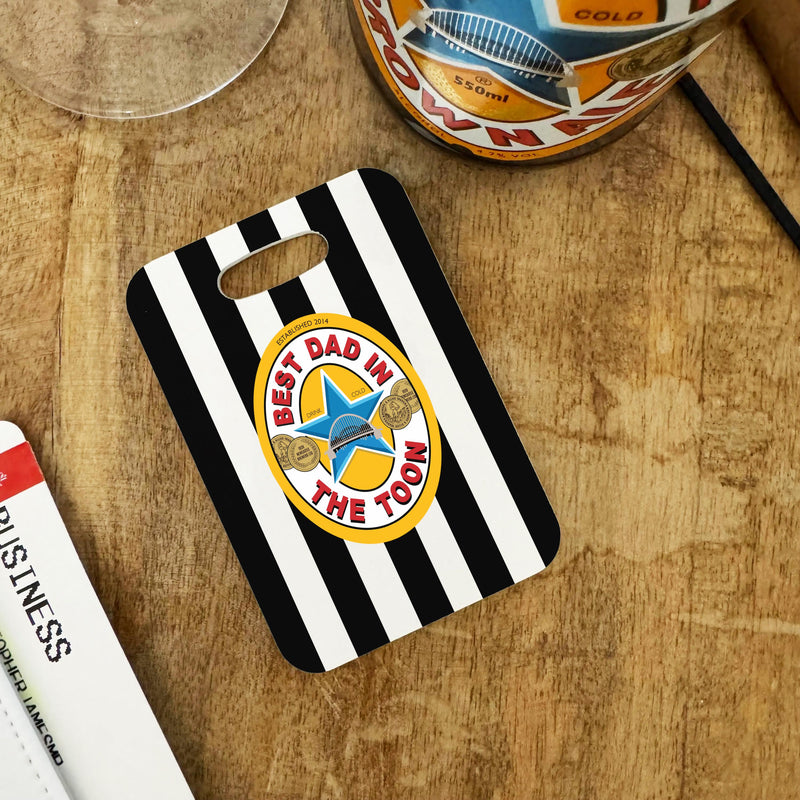 Best in Toon Personalised Passport Holder Newcastle fan Travel Luggage Tag