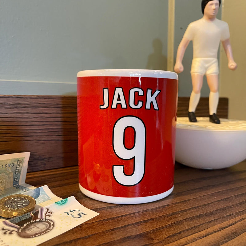 Any Sports Team Colours Money Box - Saving Tin For Footballer Or Sports Fan - Teenage Gift Nephew Brother Son