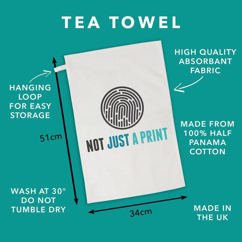 Personalised Marriage Performance Review Tea Towel – Funny Anniversary Gift for Him or Her | Custom Text | 1st, 2nd, 10th Year
