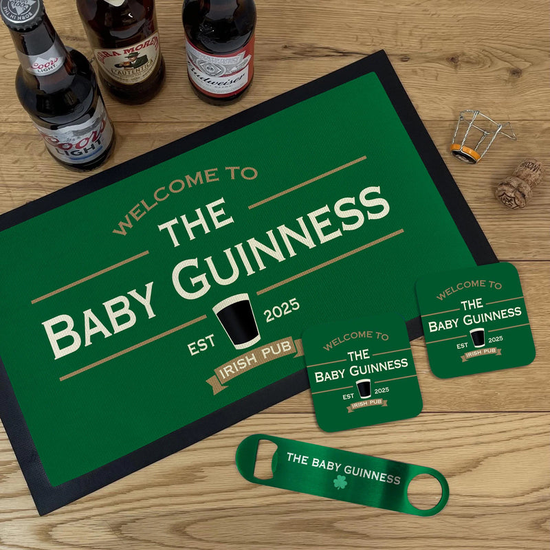 Personalised Baby Guinness – Custom Pub Gift for Guinness Lovers, Home Bar, St. Patrick’s Day, Father’s Day or Birthday