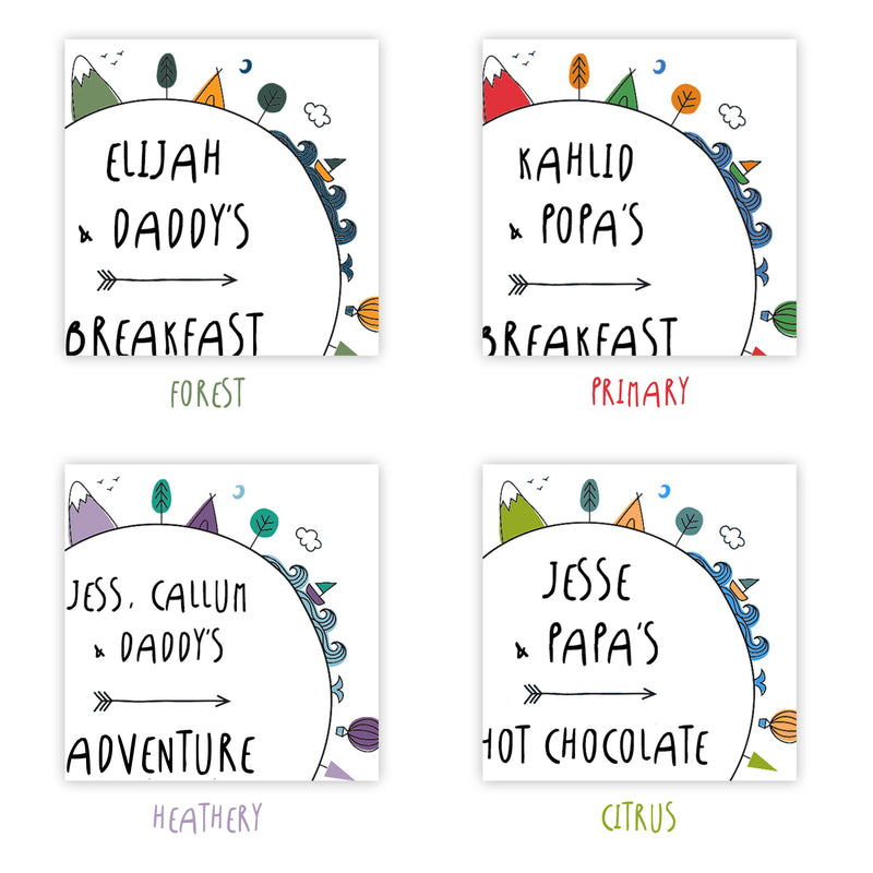 Adventure Gift Set Daddy Daughter Son - Matching Mugs for Father's Day