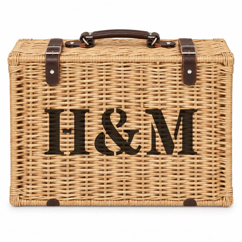 Personalised 14" to 24" Buff Wicker Hamper