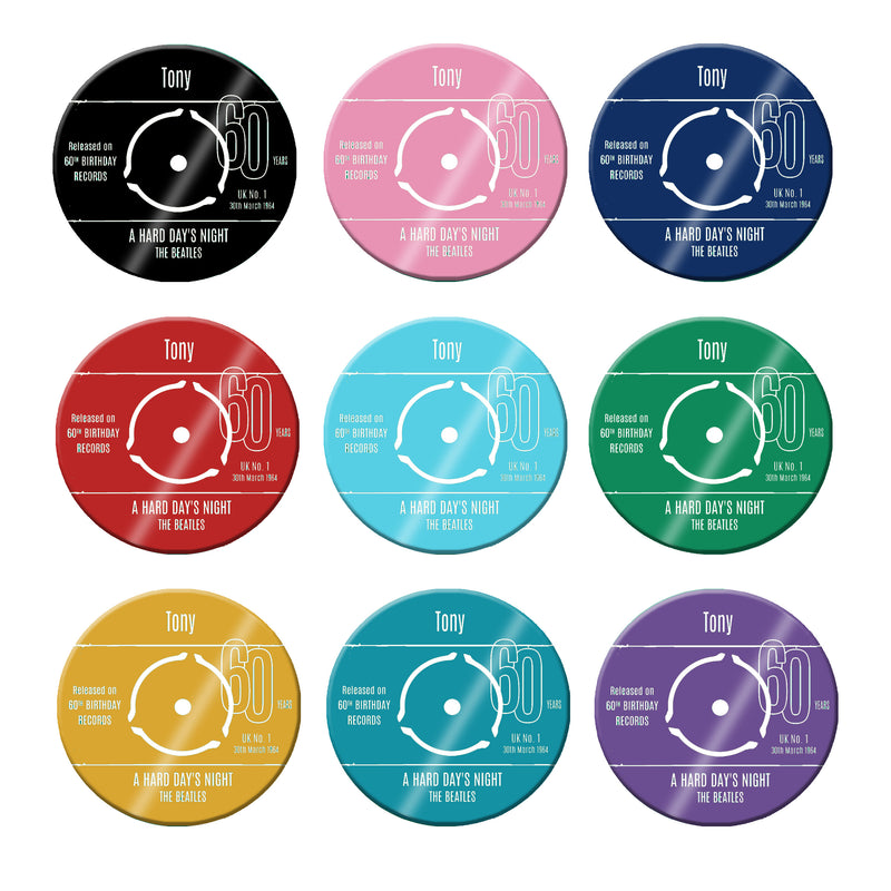 Realistic Vinyl Record Print (Custom Centre Label)