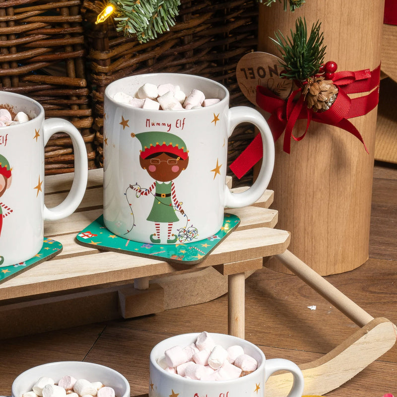 Personalised Large Elf Family Mug