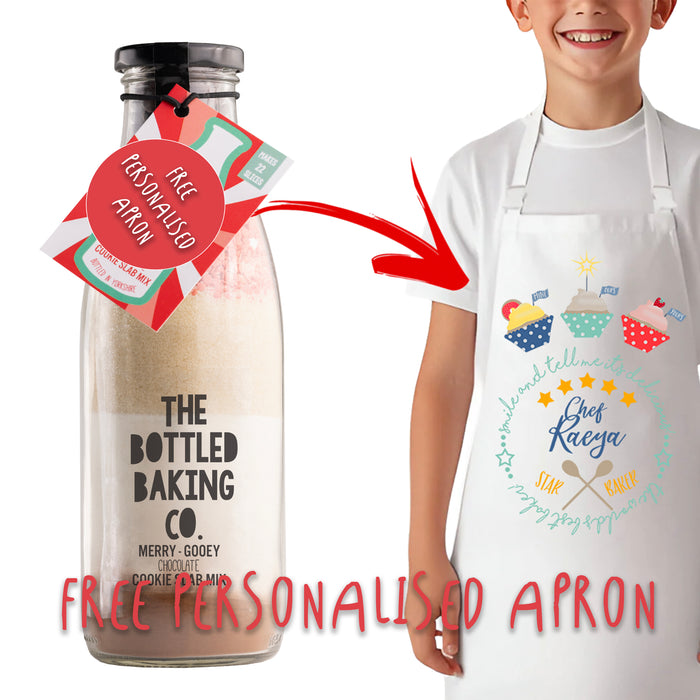 Merry Gooey Chocolate Cookie Slab Mix + FREE Personalised Apron