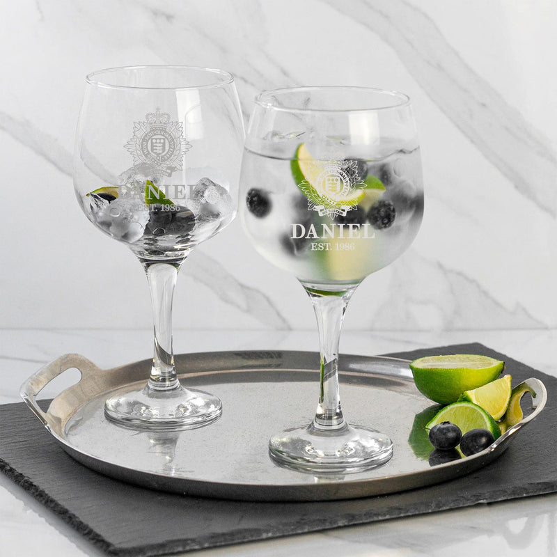Military Engraved Gin & Tonic Balloon Glass – LAV Combinato 730ml