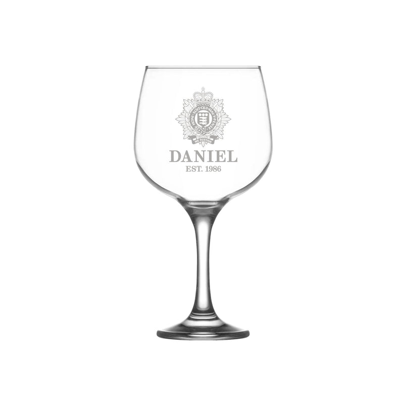 Military Engraved Gin & Tonic Balloon Glass – LAV Combinato 730ml