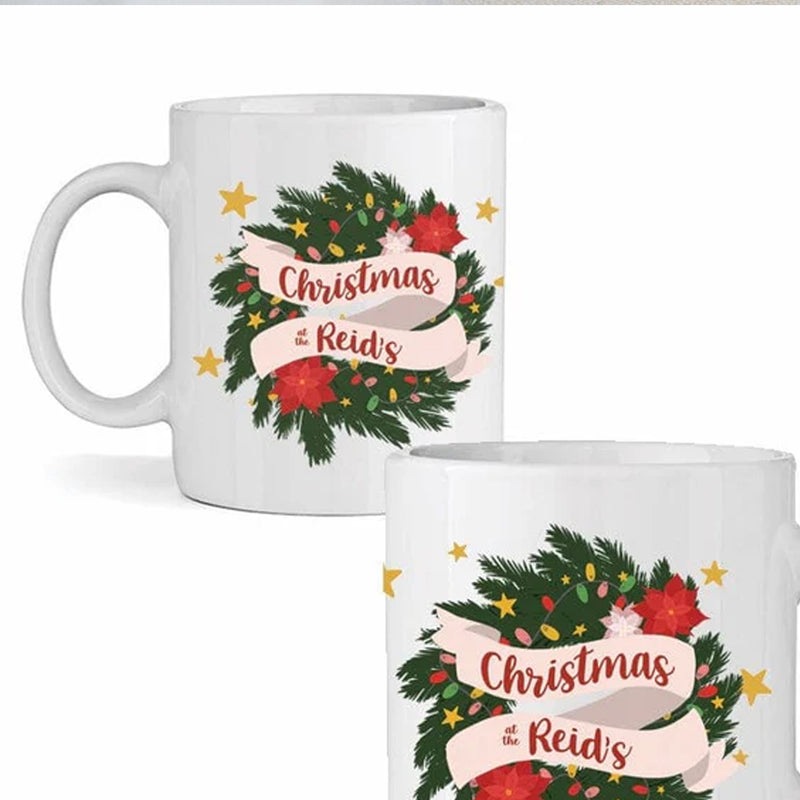 Mini Christmas Wreath Mug