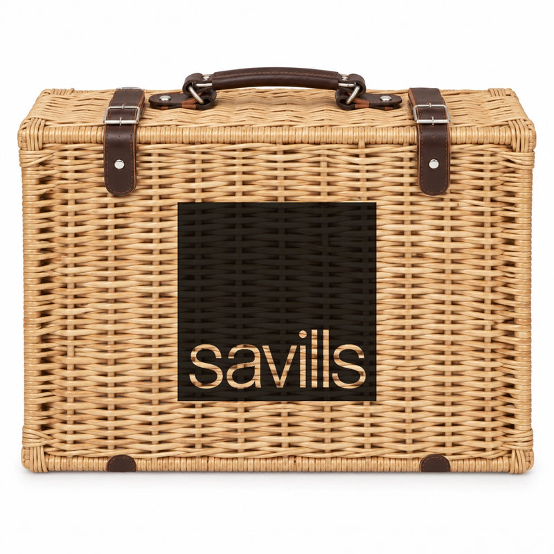 Personalised Logo Wicker Hamper – Custom Branded Gift Hamper
