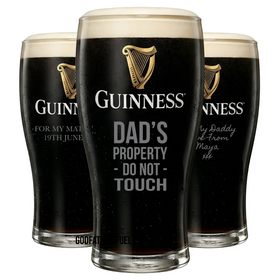Engraved Guinness Glasses