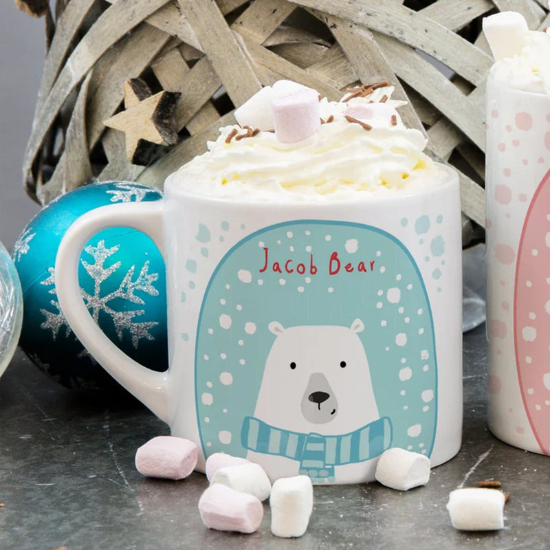 Family Polar Bear Large Mug Cute Mugs For Christmas Eve