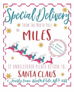 Multi-Coloured Christmas Decorative Gift Sack - Personalised With Name - Kids Teens Or Adults Santa Sack