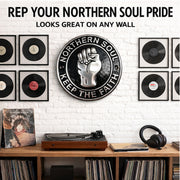 Keep The Faith decorative metal plaque for music room or bar wall