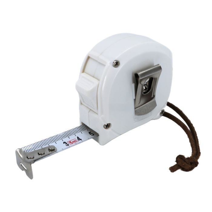 Tape Measure with Round Engraved Bamboo Panel