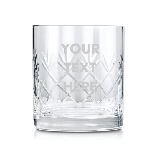 Engraved Cut Glass Tumblers With Any Personal Message