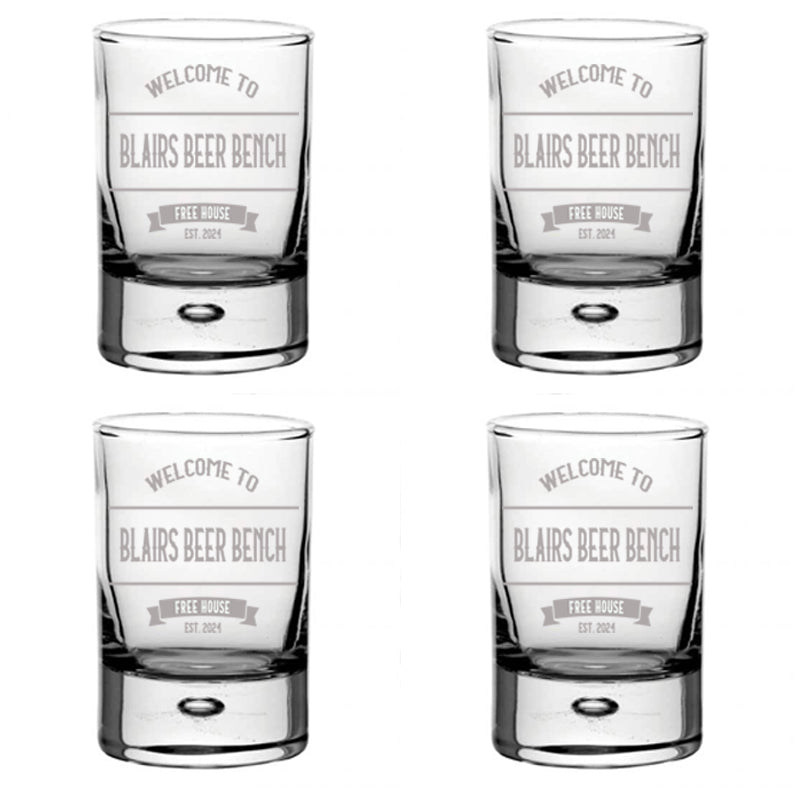 Personalised Vintage Pub Bar Set – Custom Home or Garden Pub Gift