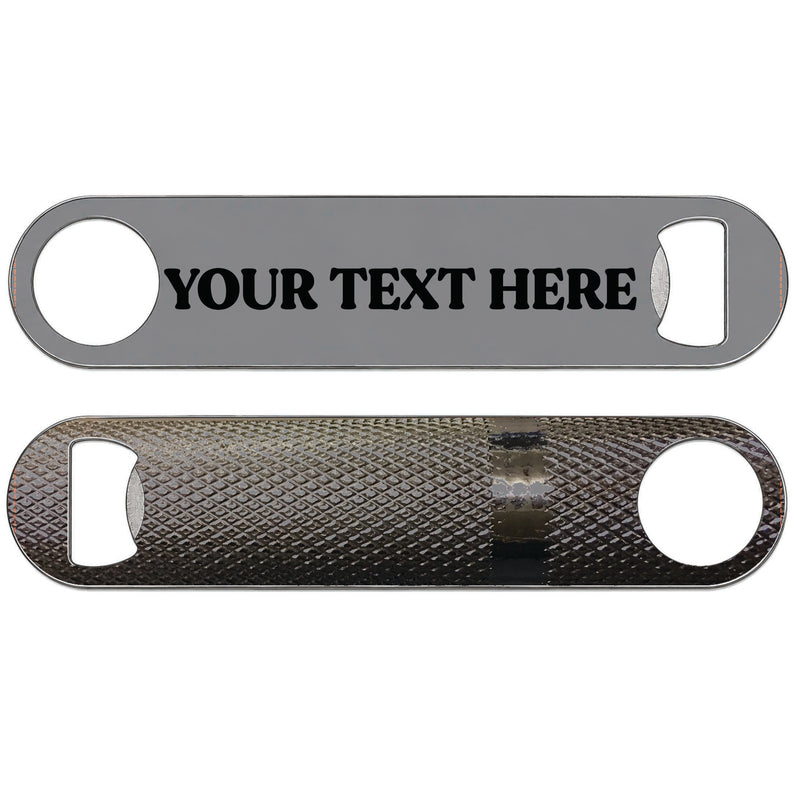 Personalised Bottle Opener With Olympic Barbell Design
