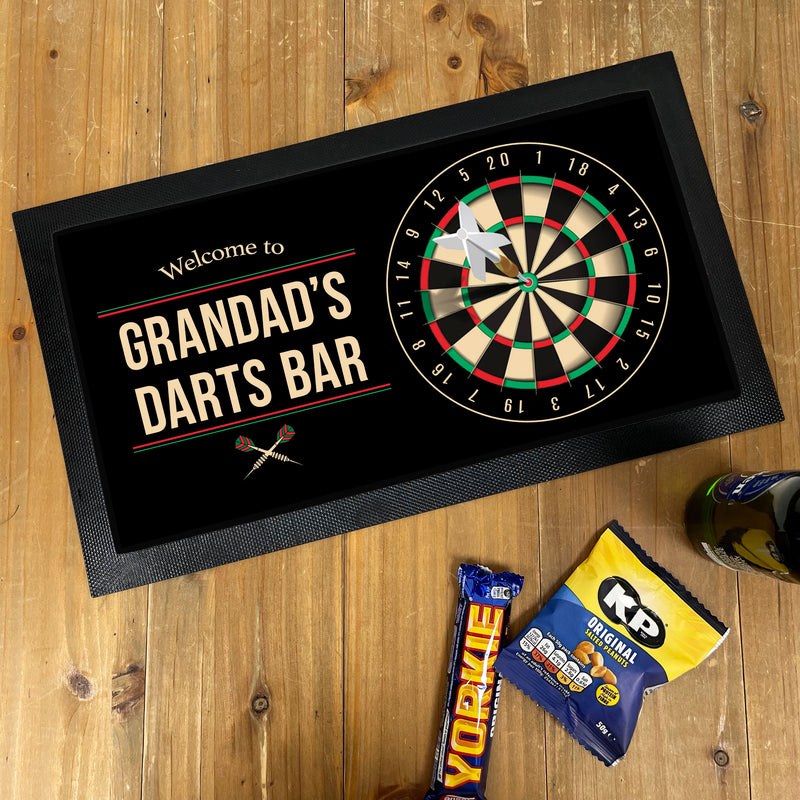 Personalised Darts Bar Mat – Custom Home Bar Runner