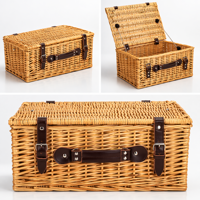 Personalised 14" to 24" Buff Wicker Hamper